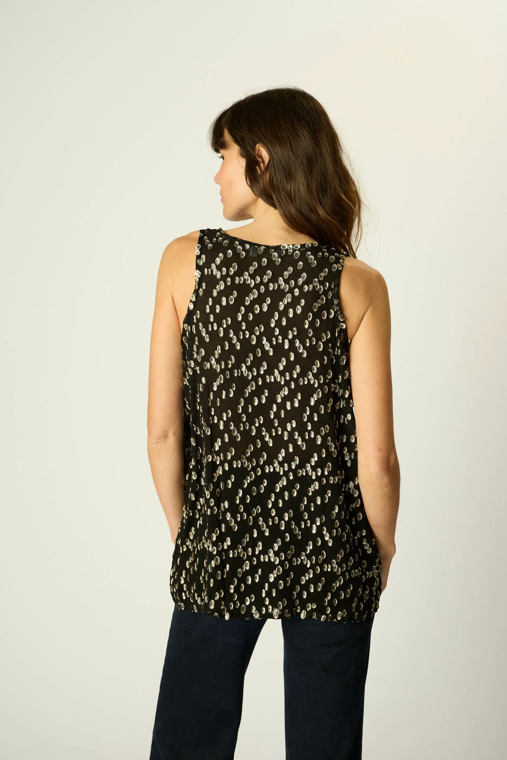 METALLIC CHIFFON
