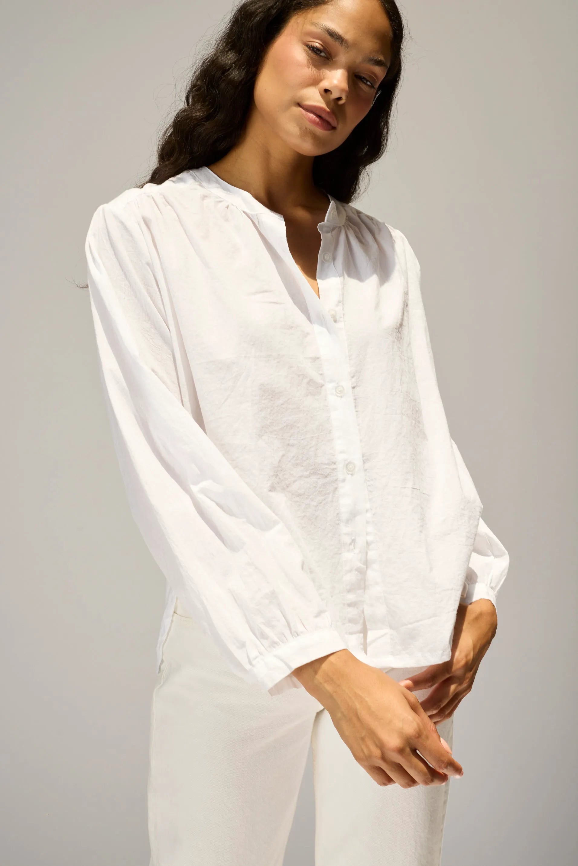 WHITE FLAT COTTON