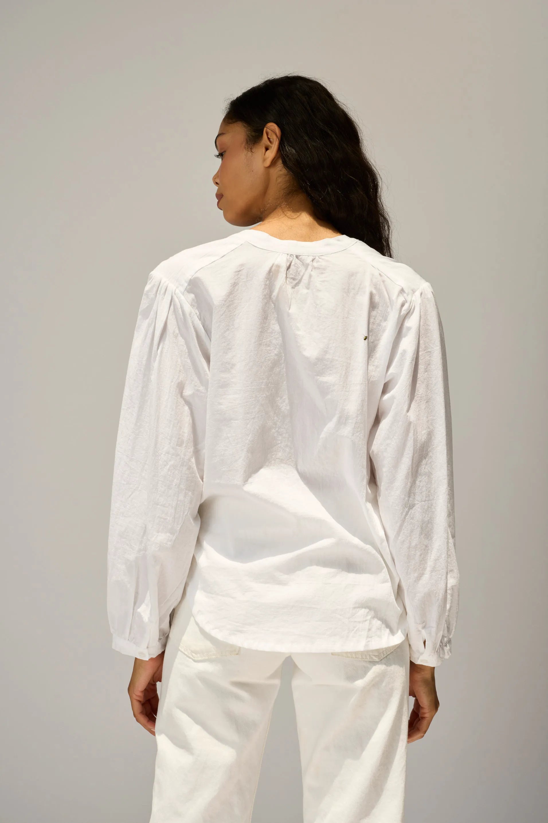 WHITE FLAT COTTON