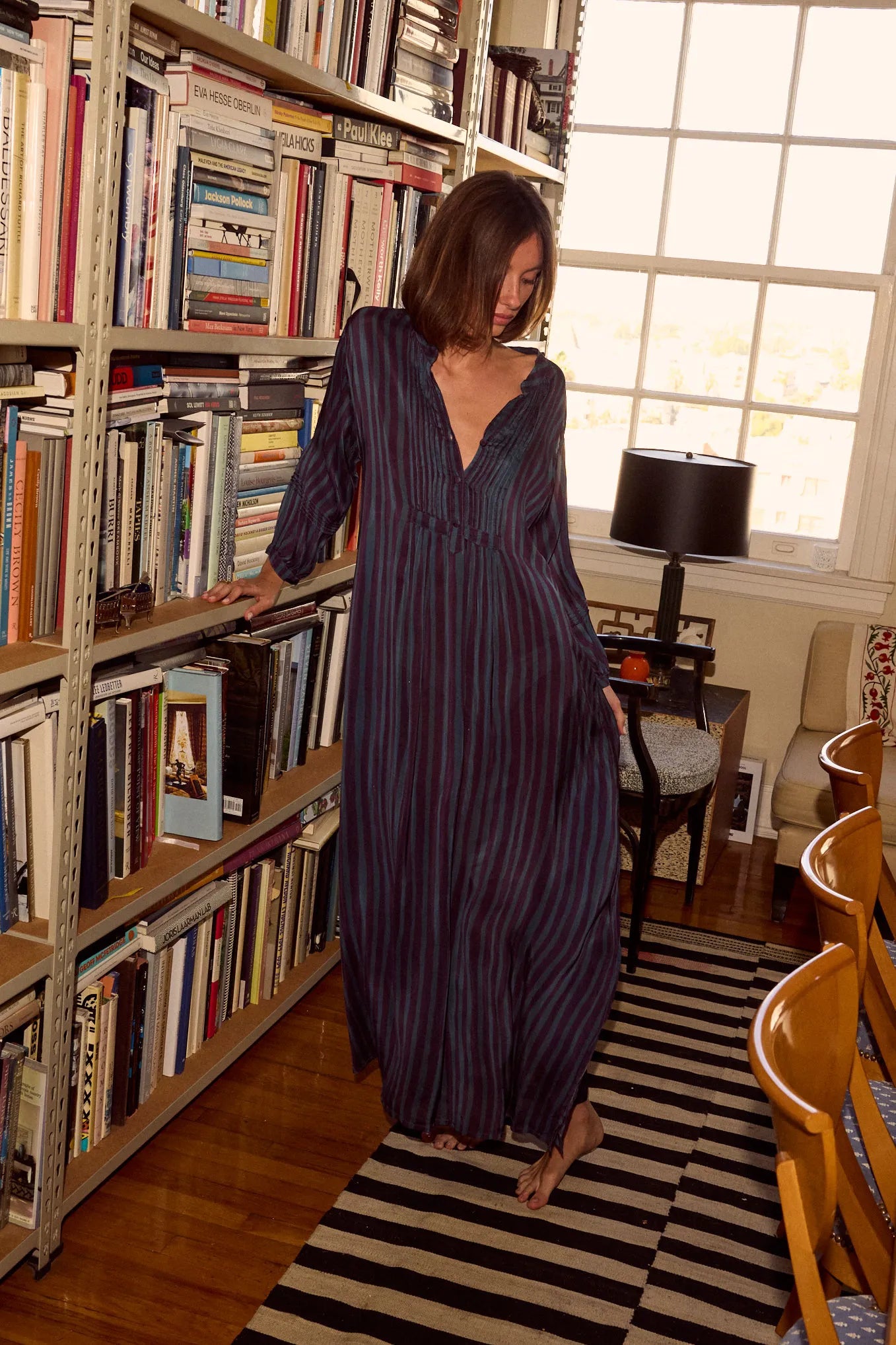 PETITE STRIPE PETROLEUM