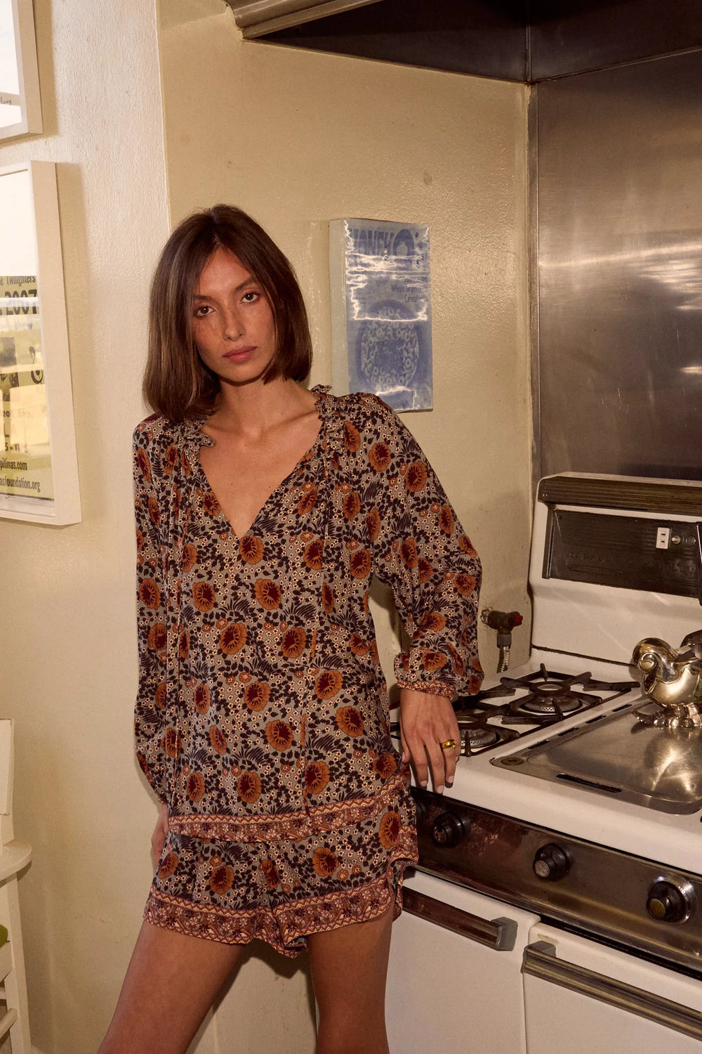 VINTAGE FLOWERS SLATE