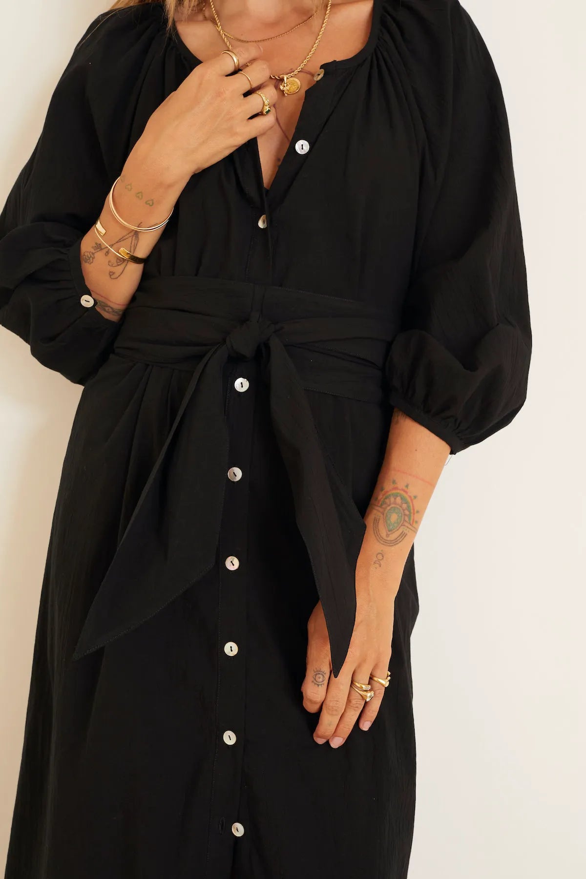 BLACK FLAT COTTON