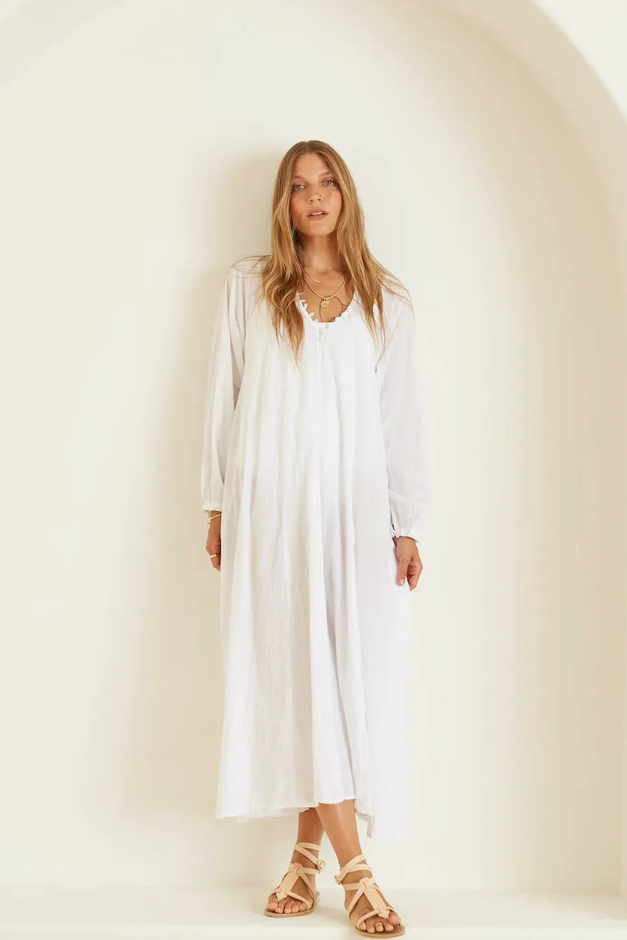 WHITE FLAT COTTON