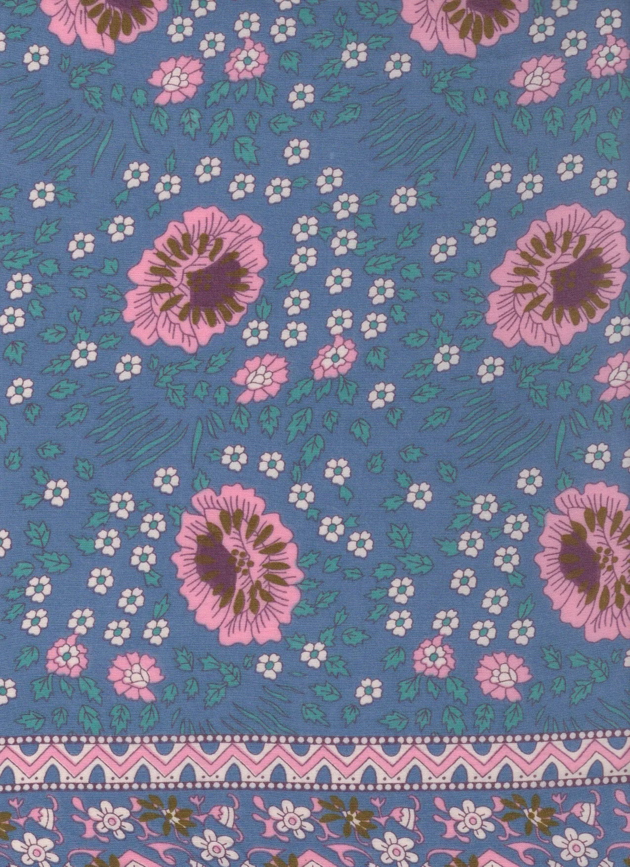 VINTAGE FLOWERS AZURE