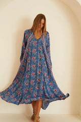 VINTAGE FLOWERS AZURE