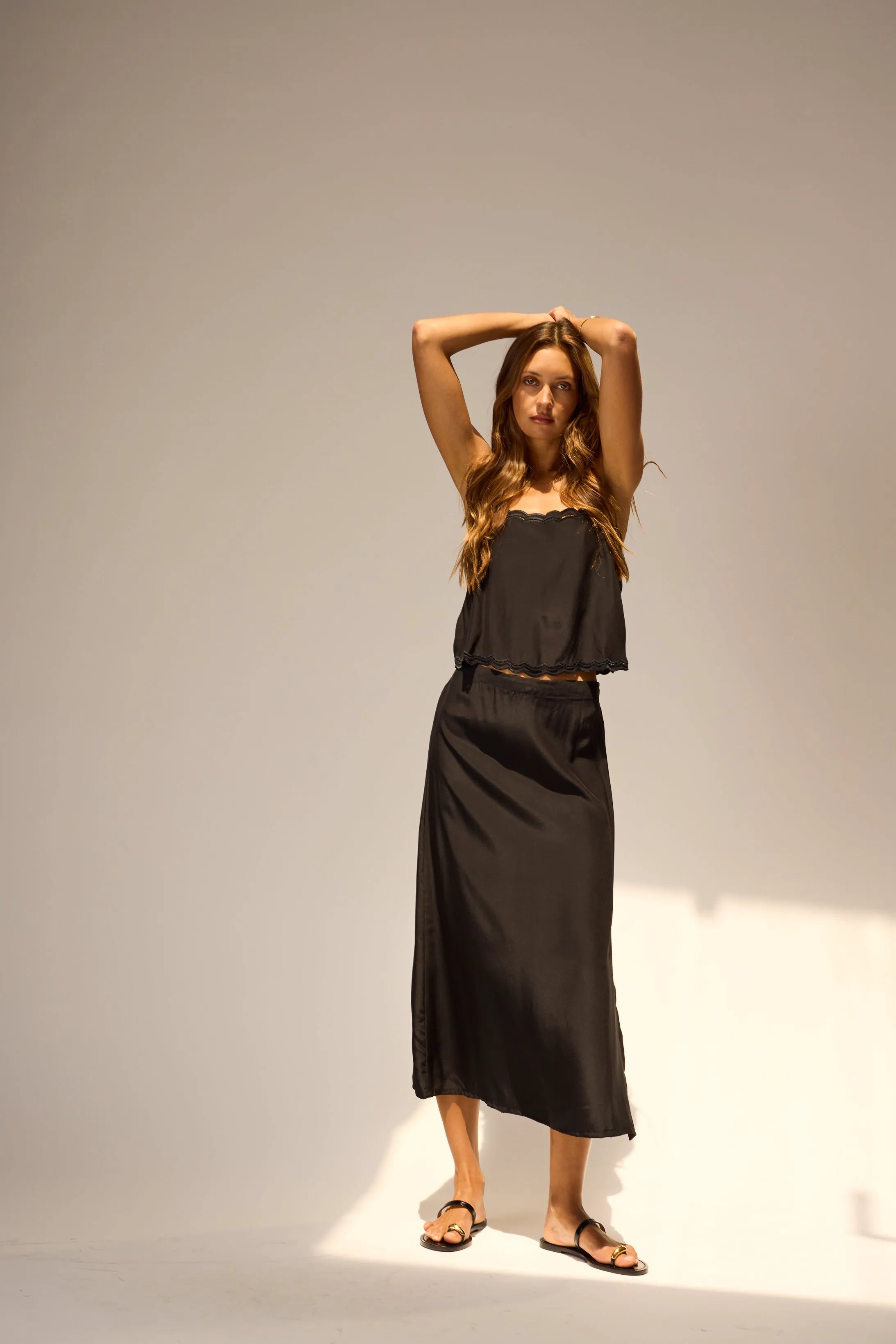 BLACK SILK EMBROIDERY